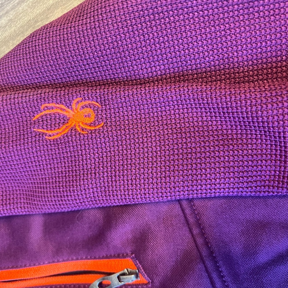 Spyder Purple Ski Jacket with Orange Accents